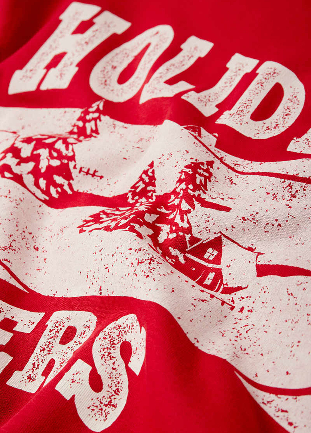 Червоний світшот C&A напис без декору (369250779)