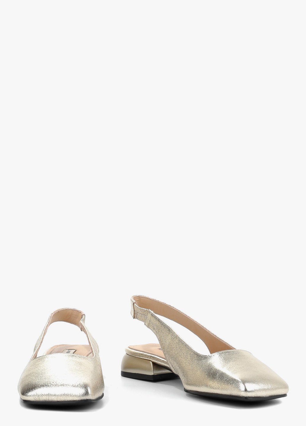 Le'BERDES Туфлі слінгбекі золотий з натуральна шкіра, україна — демісезон (328003899)