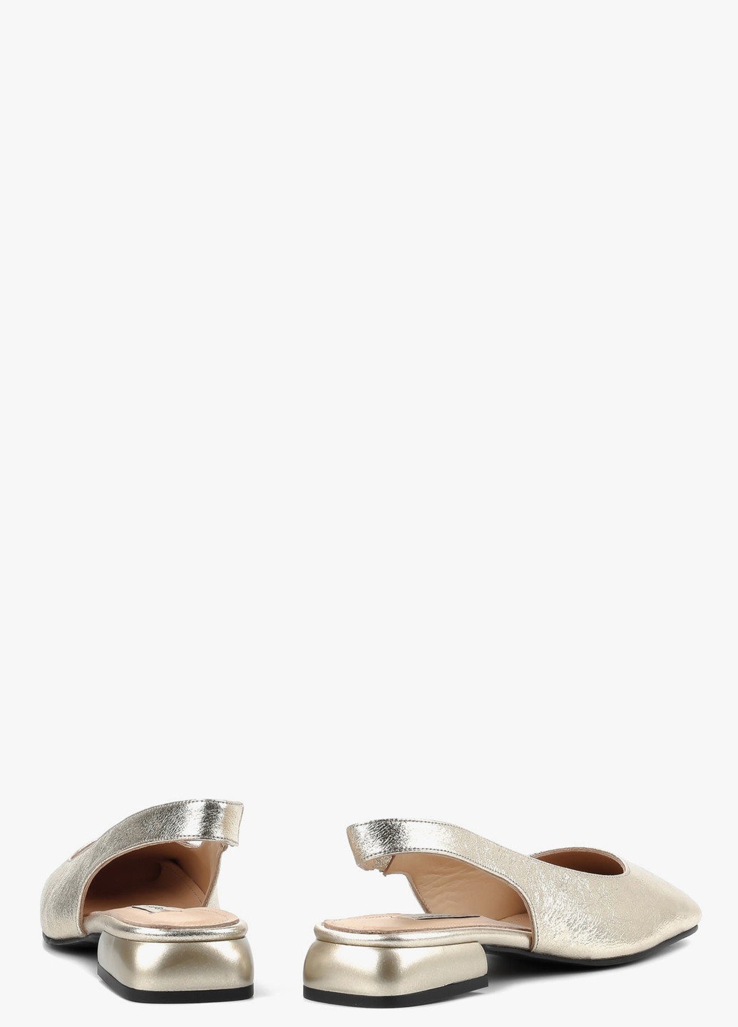 Le'BERDES Туфлі слінгбекі золотий з натуральна шкіра, україна — демісезон (328003899)