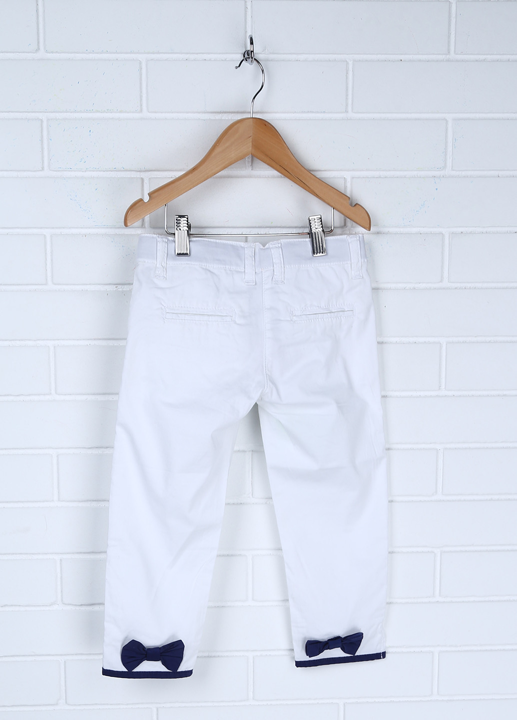 Белые кэжуал демисезонные со средней талией брюки Heach Dolls