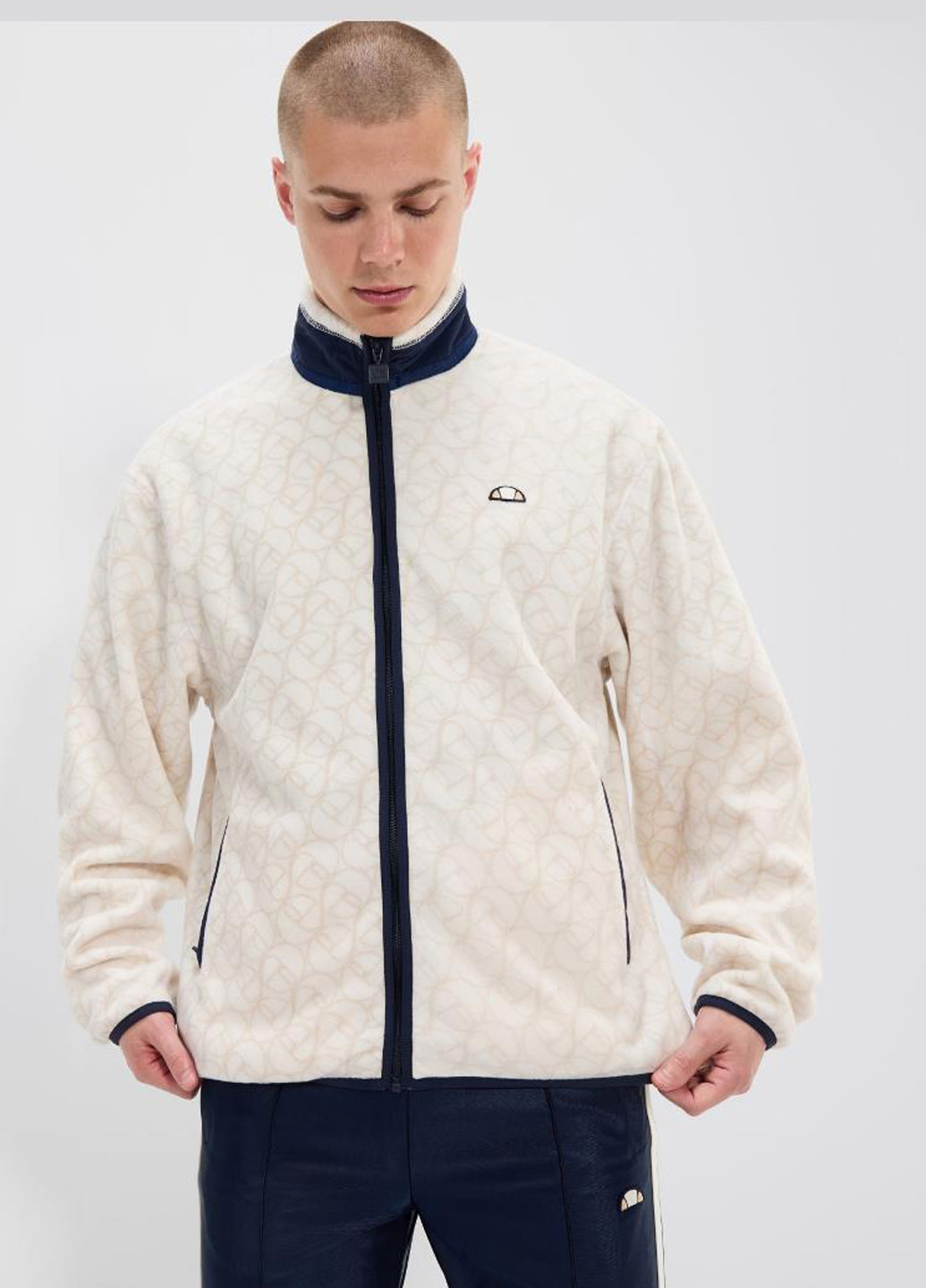 Светло-бежевая демисезонная куртка shx21080-904 Ellesse Pescari FZ Jacket