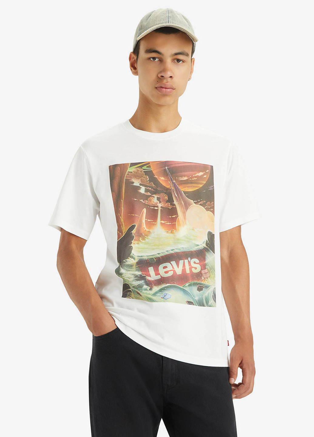 Белая футболка Levi's