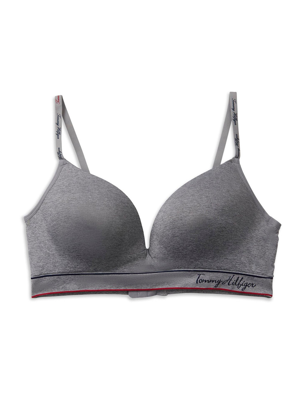 Серый бралетт бюстгальтер Tommy Hilfiger без косточек нейлон