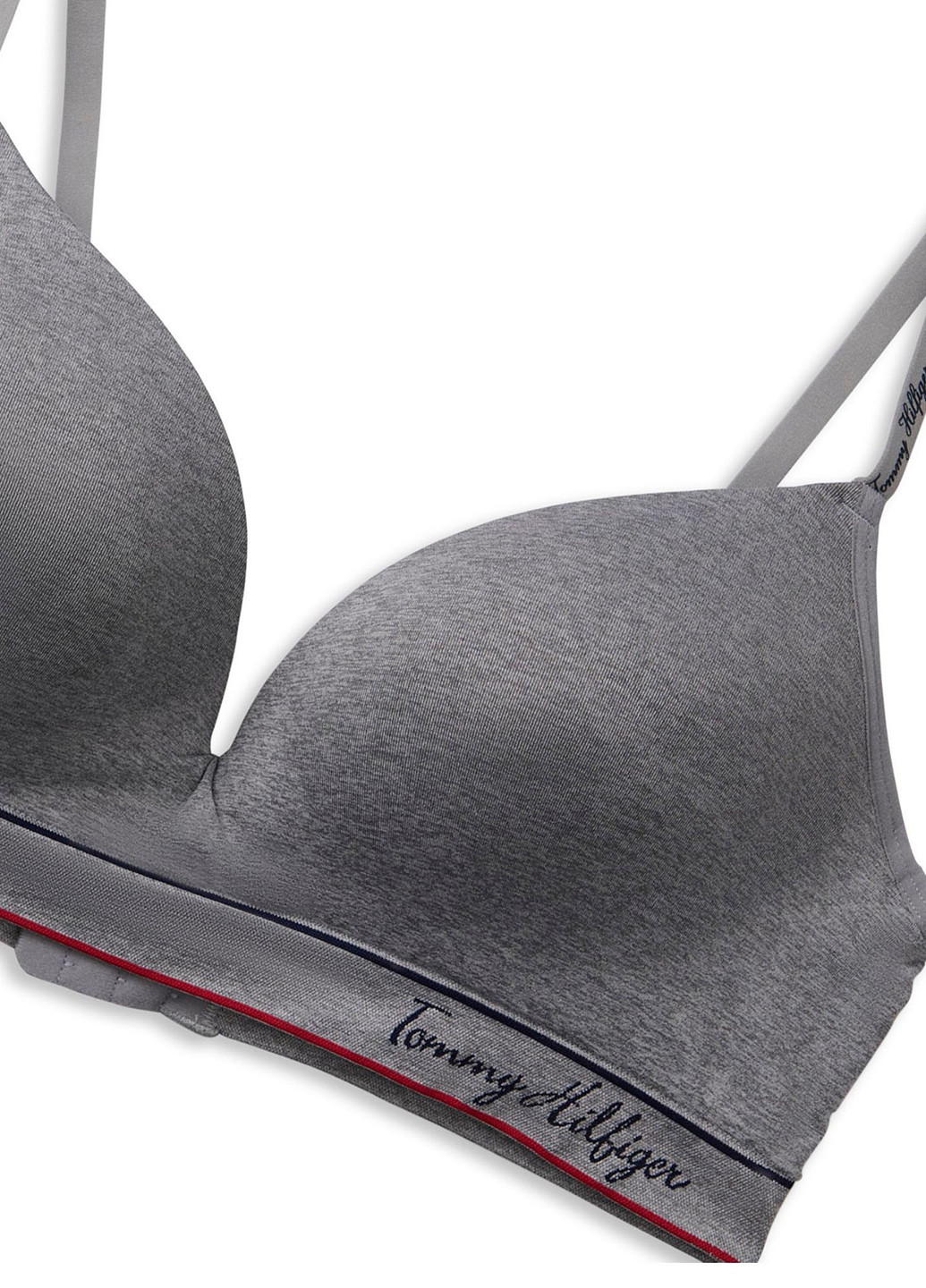 Серый бралетт бюстгальтер Tommy Hilfiger без косточек нейлон