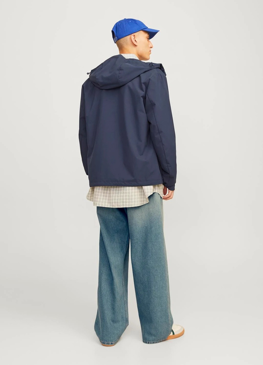 Синие демисезонные мешковатые джинсы Jack & Jones