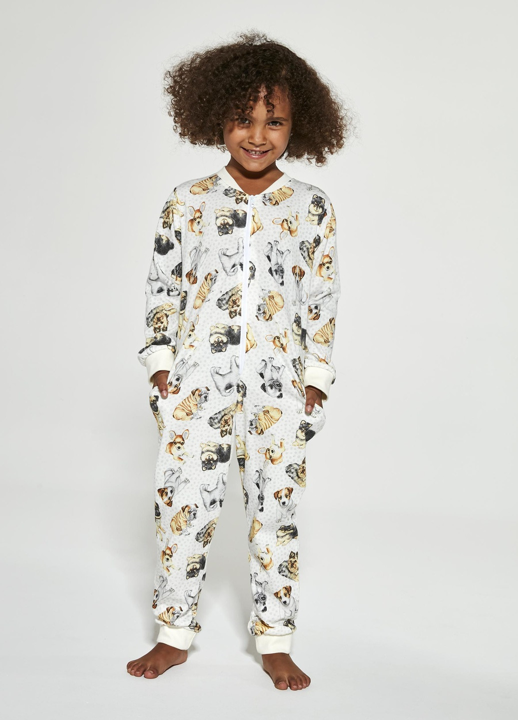 Айвори всесезон пижама-комбинезон для девочек 146 dogs 2 384-21 Cornette