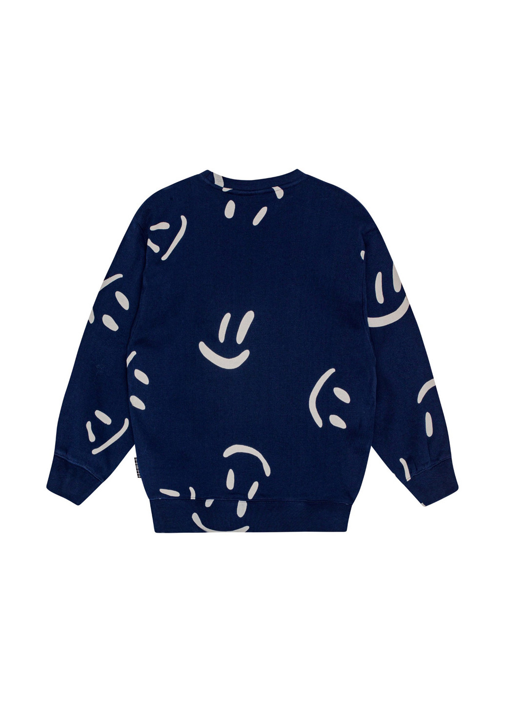 Molo свитшот рисунок темно-синий кэжуал хлопок органический, футер