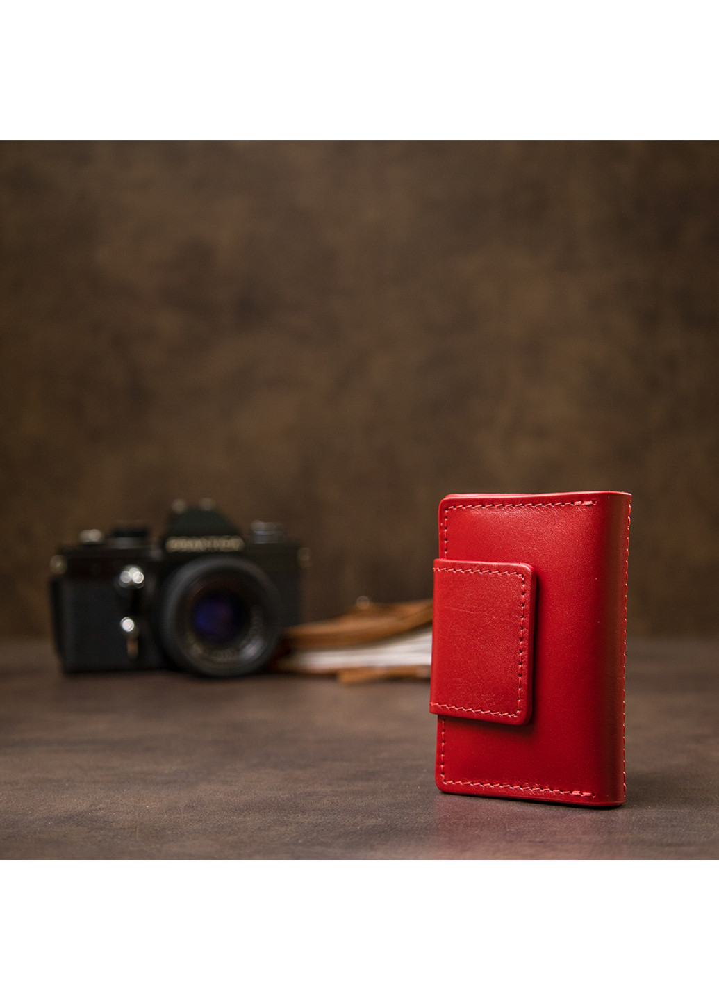 Жіноча шкіряна візитниця 7х10х1,5 см Grande Pelle (252413390)