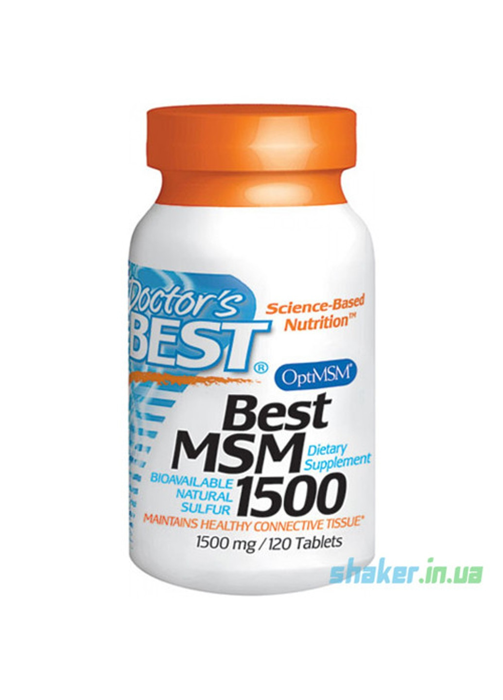 Метилсульфонілметан МСМ Best MSM 1500 (120 таб) доктор бест Doctor's Best (255408497)