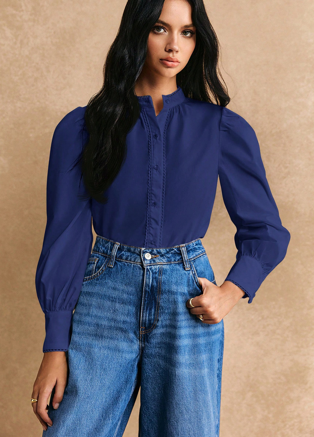 Синяя блуза SHEIN