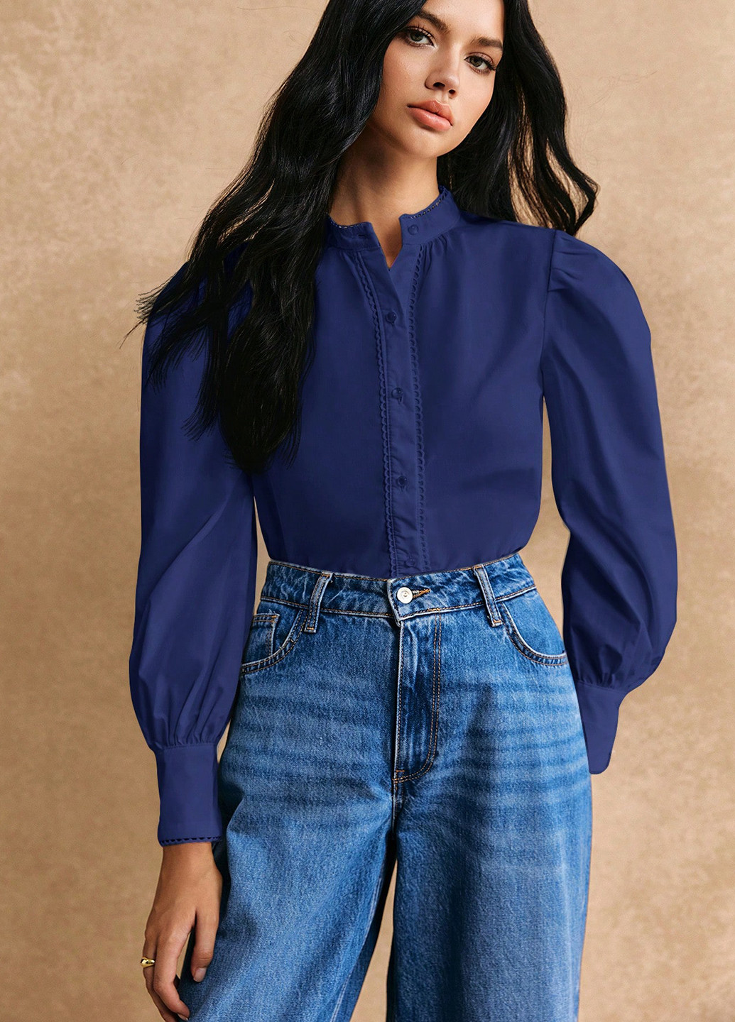 Синяя блуза SHEIN