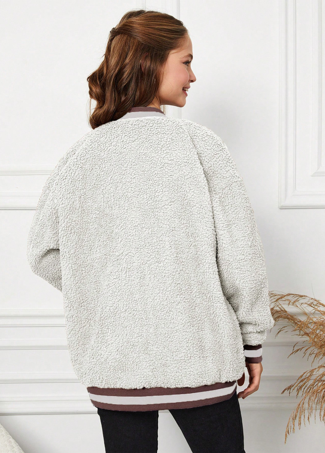 Бомбер SHEIN на кнопках (365437526)