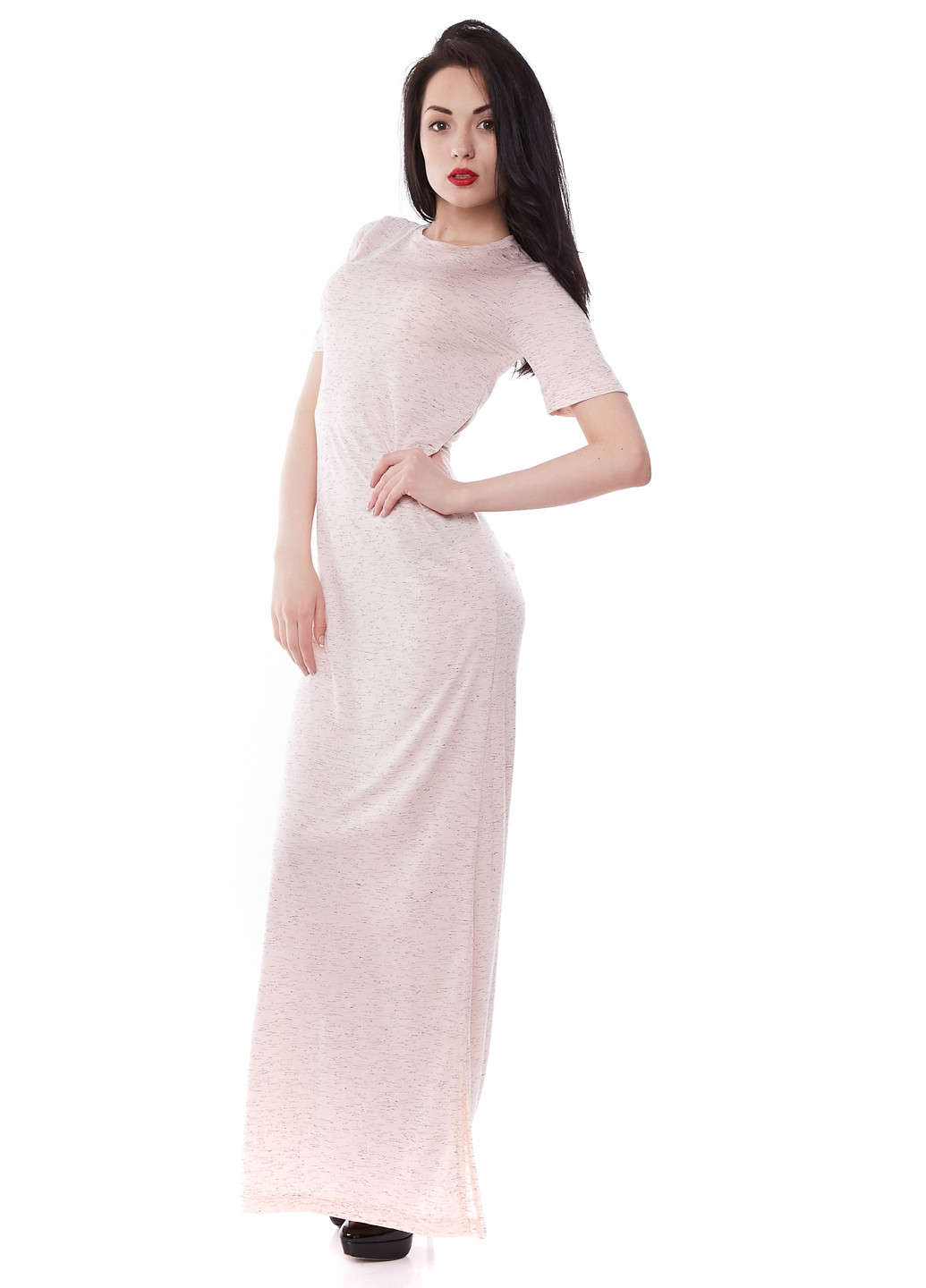 Светло-розовое кэжуал платье Vergans