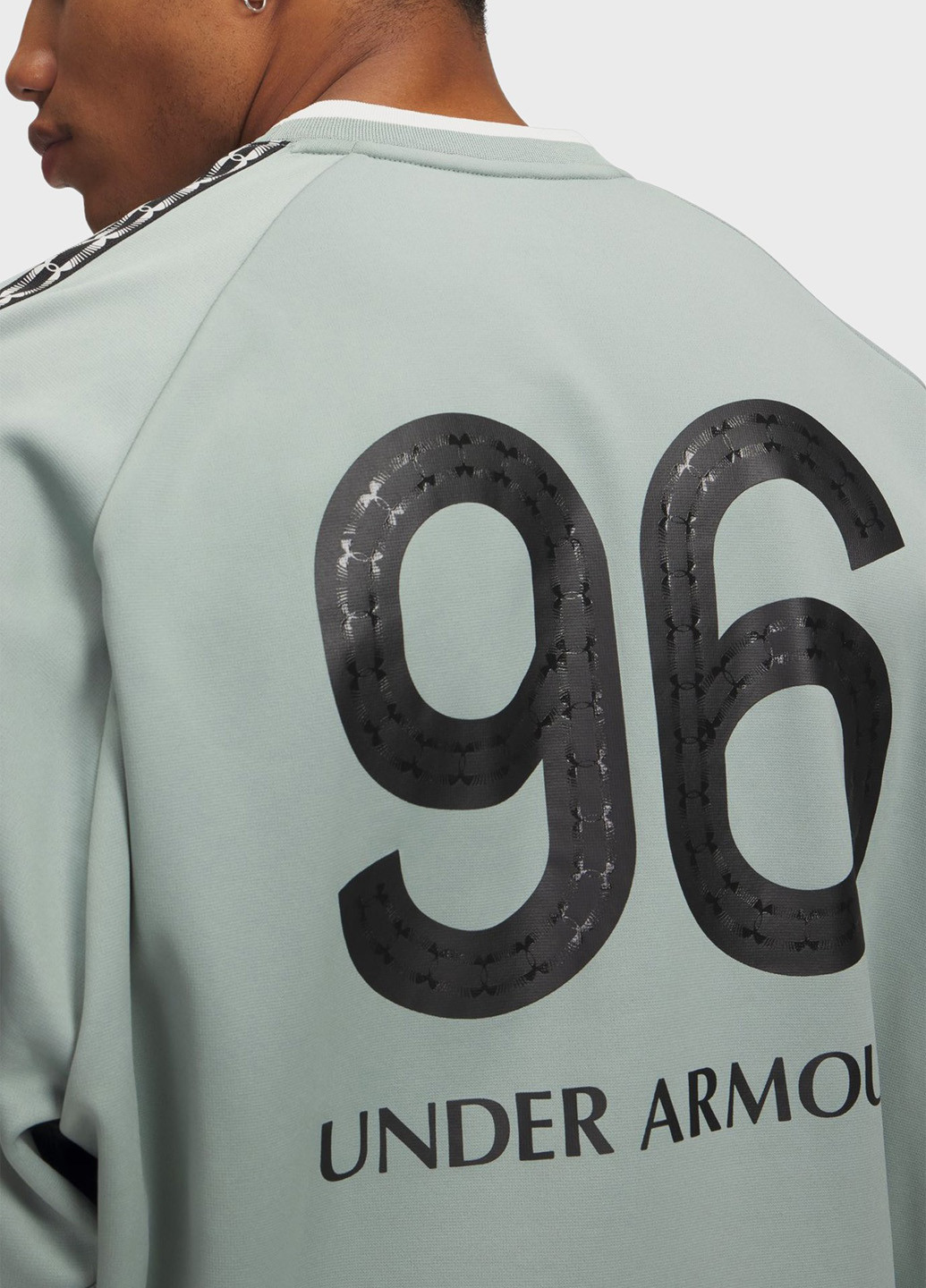 Зеленый свитшот Under Armour логотип нашивки (327298873)