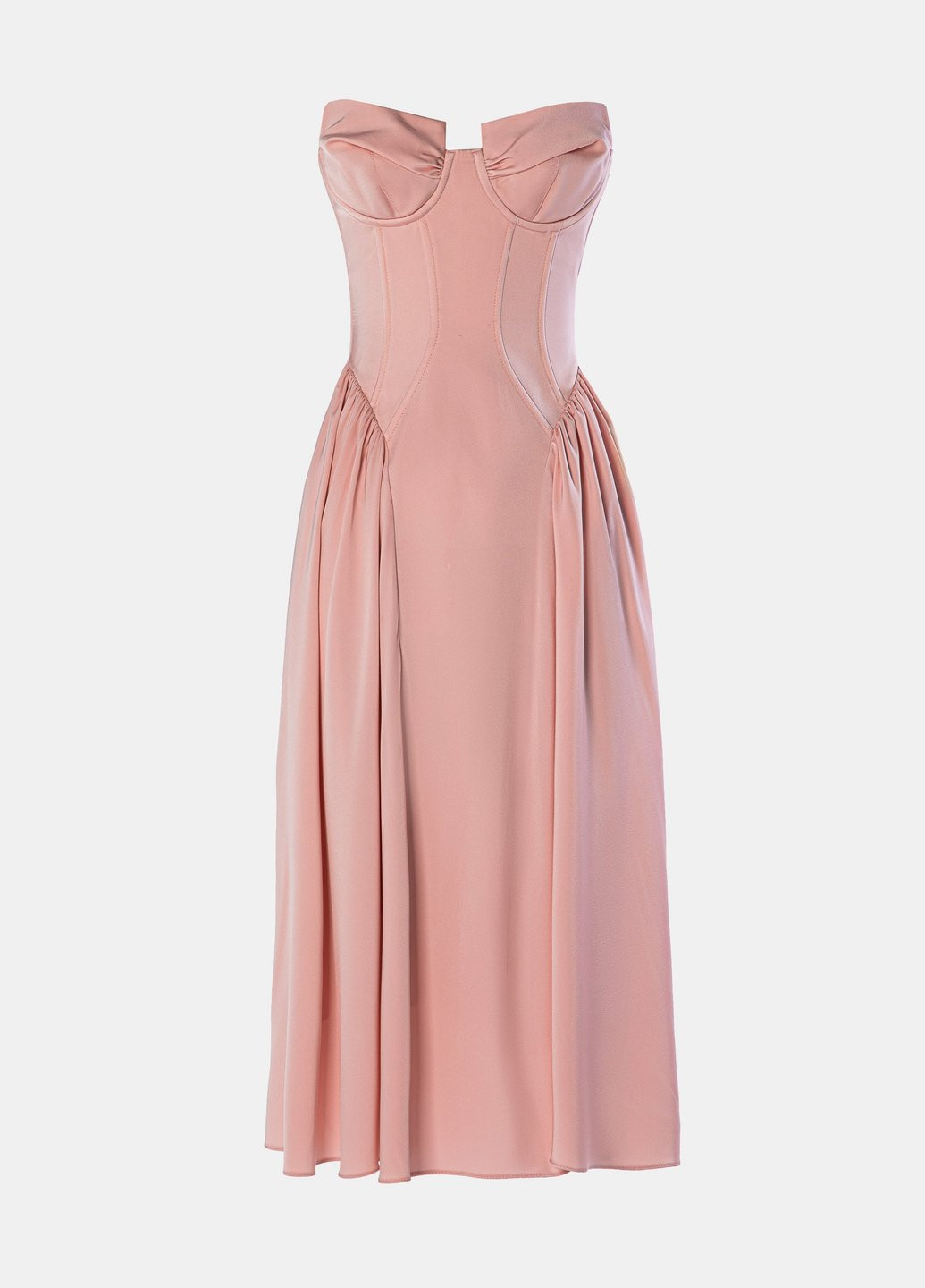 Рожева святковий сукня з відкритими плечима Gepur однотонна