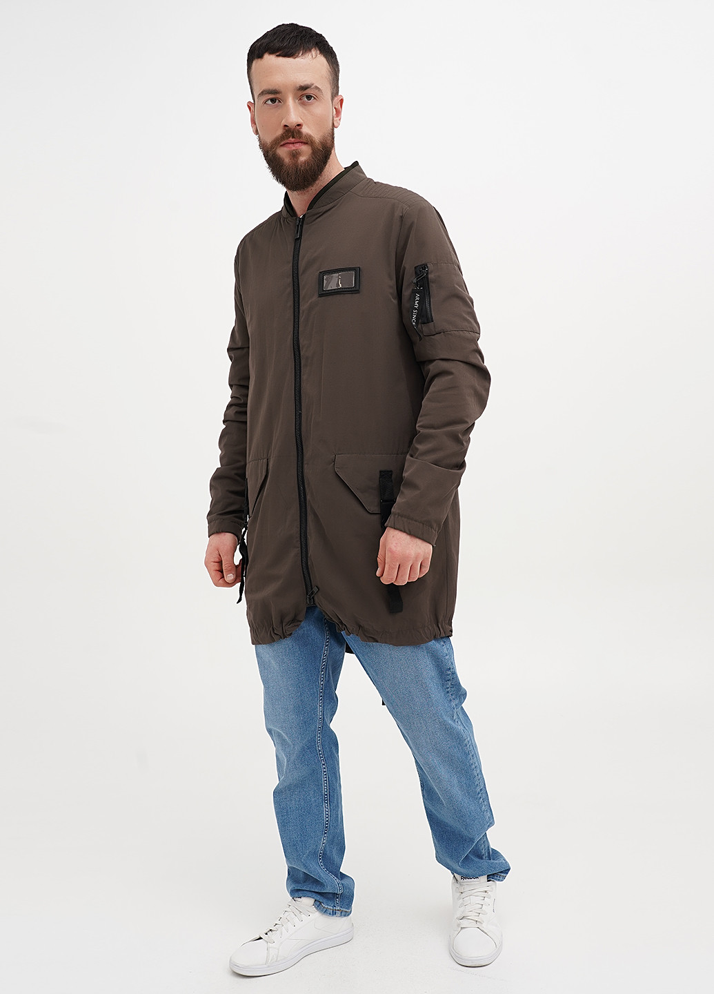 Оливкова (хакі) демісезонна куртка Collusion