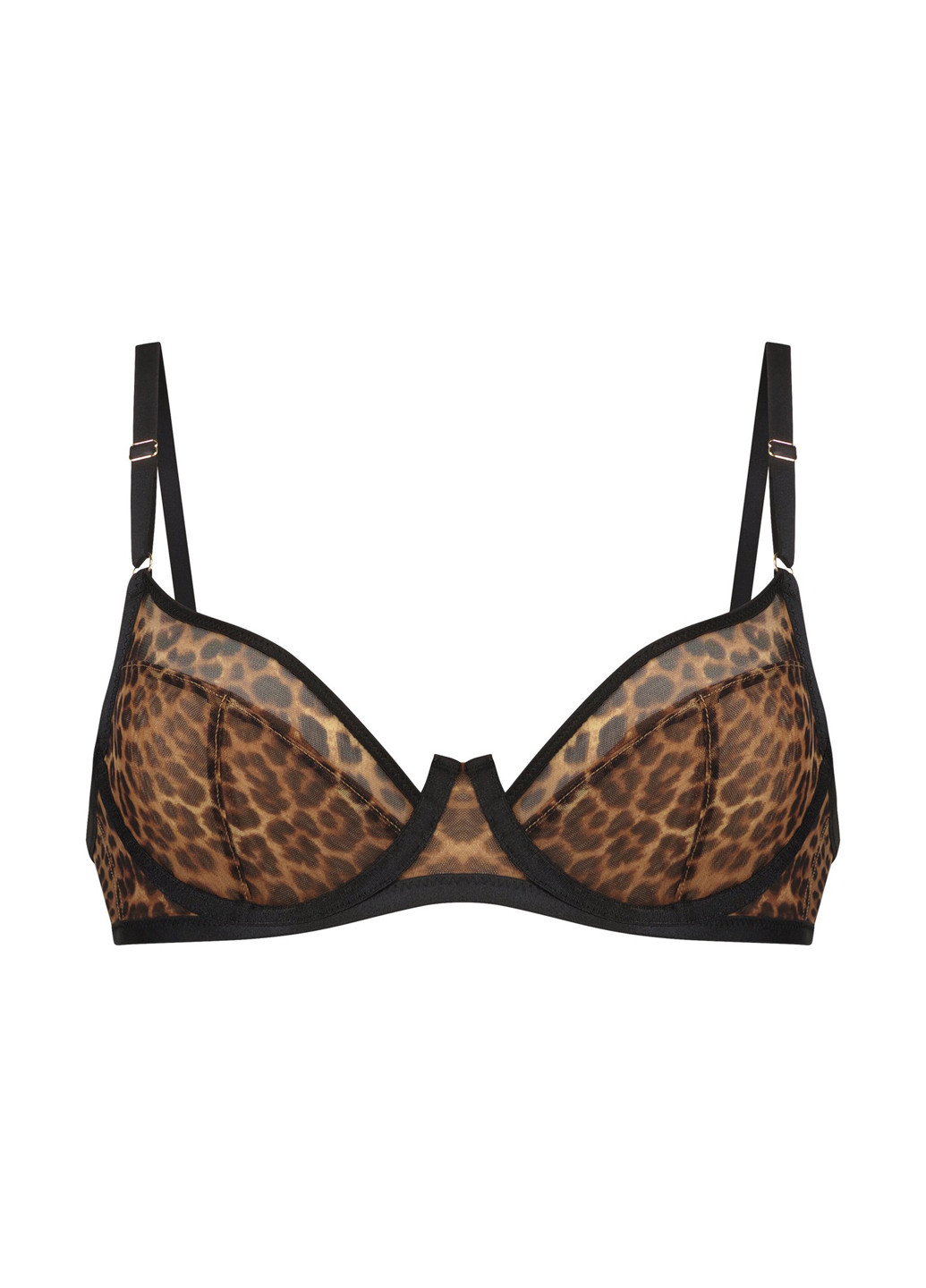 Коричневый корбей бюстгальтер Hunkemoller с косточками полиамид