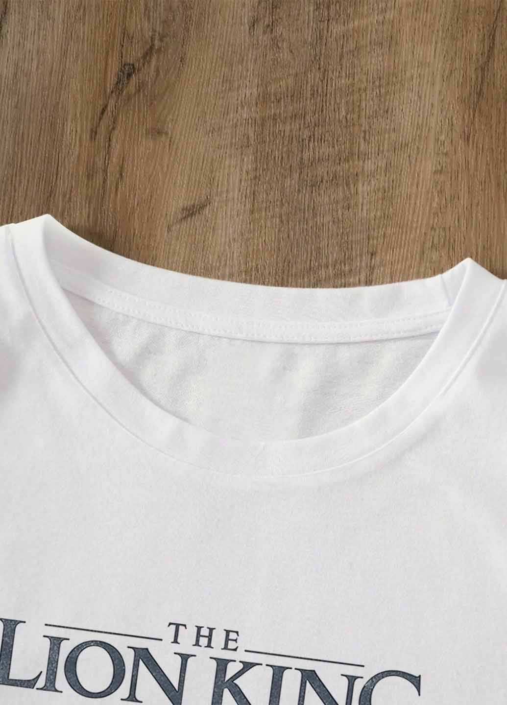 Біла літня футболка SHEIN