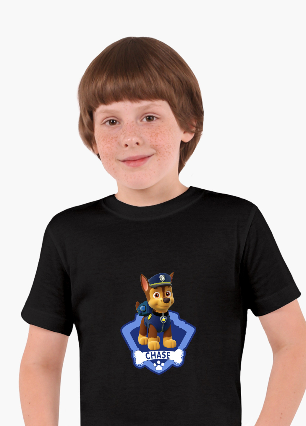 Чорна демісезонна футболка дитяча щенячий патруль (paw patrol) (9224-1610) MobiPrint