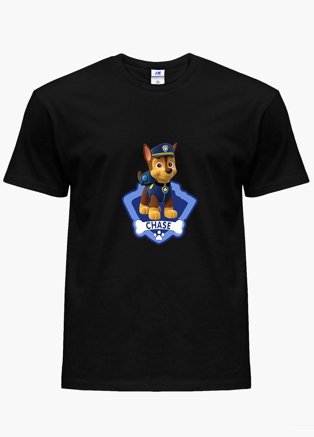 Чорна демісезонна футболка дитяча щенячий патруль (paw patrol) (9224-1610) MobiPrint
