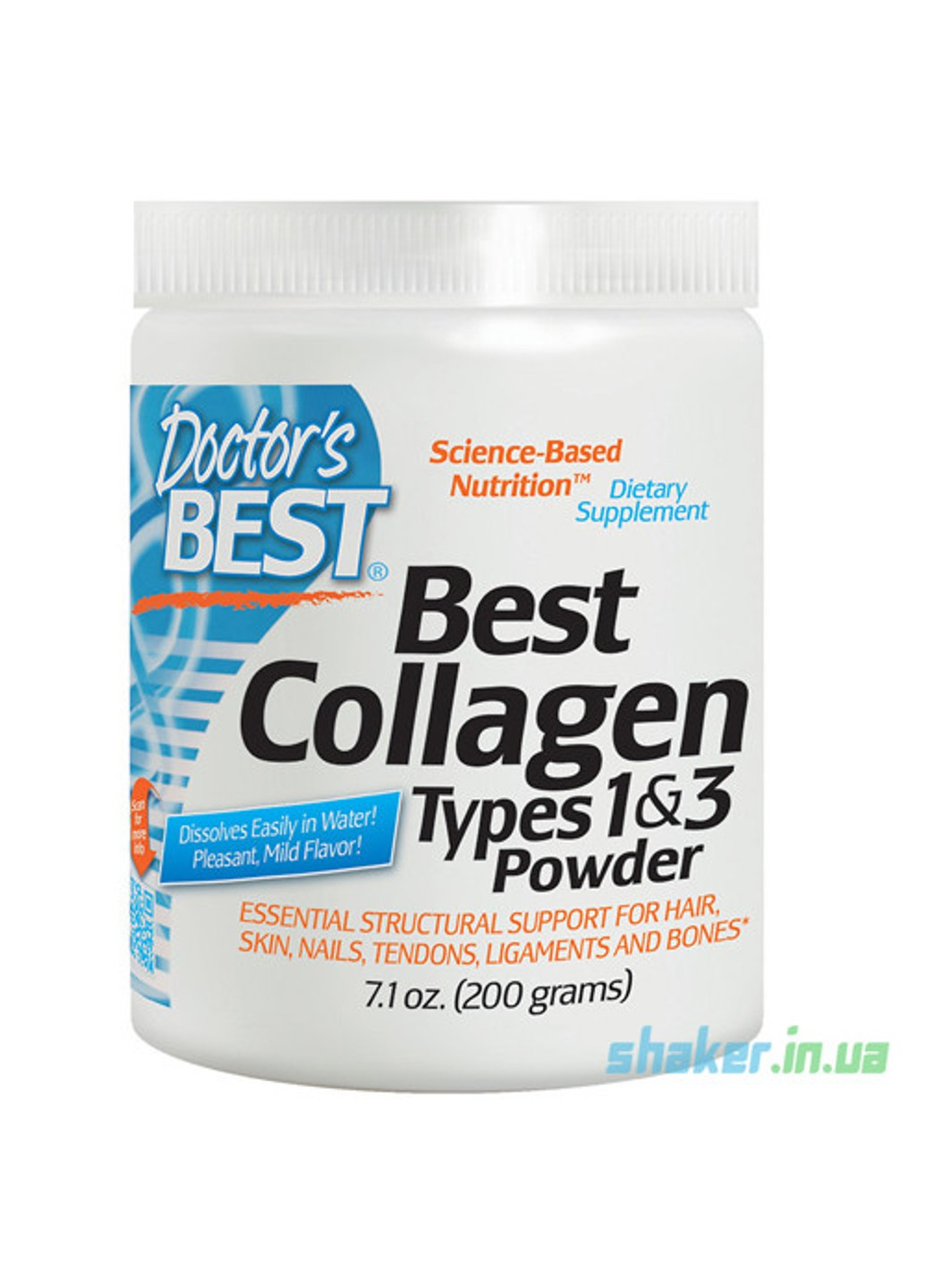 Коллаген Collagen Powder (200 г) unflavored доктор бест Doctor's Best (255408753)