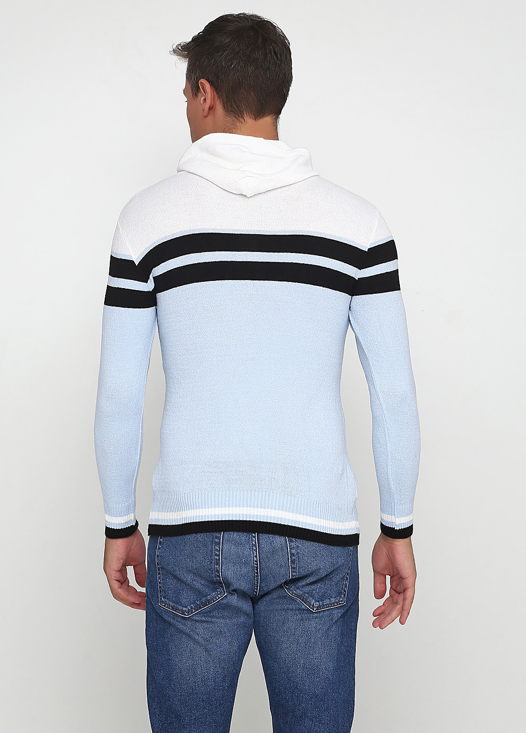 Голубой демисезонный свитер LMS
