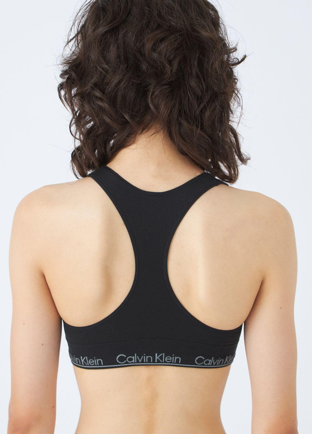 Чорний топ бюстгальтер Calvin Klein без кісточок ліоцелл