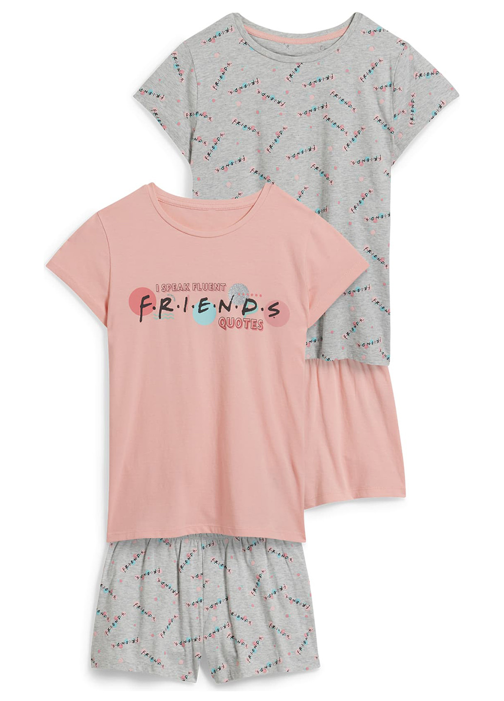 Комбинированная всесезон пижама (футболка, шорты), (2 шт.) футболка + шорты C&A