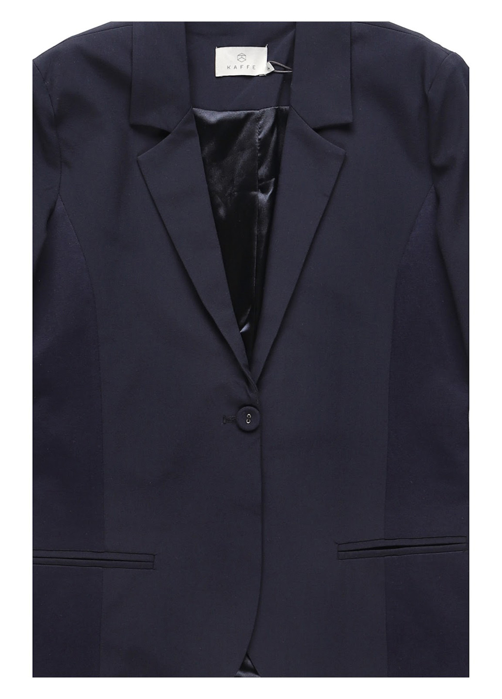 Темно-синий женский жакет Kaffe однотонный - демисезонный