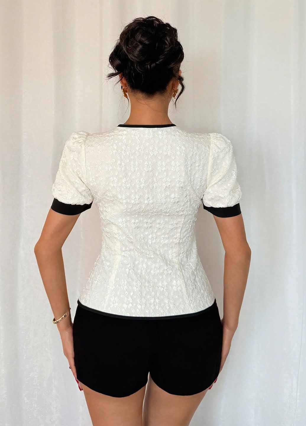 Кремовая блуза SHEIN