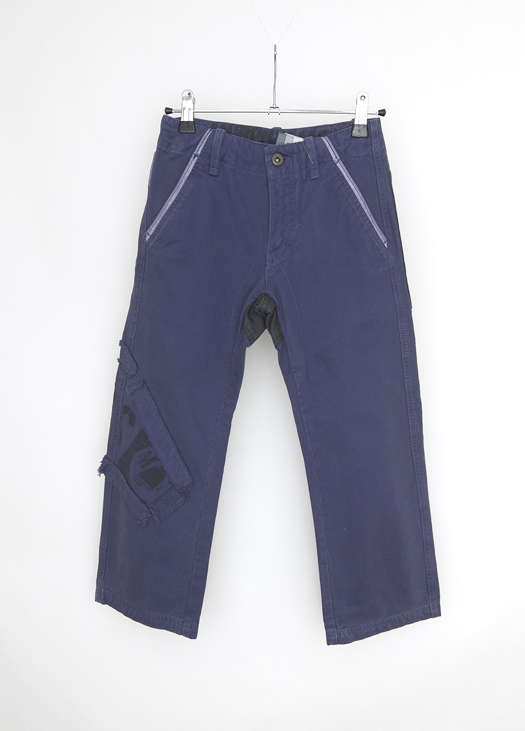 Темно-синие кэжуал демисезонные брюки прямые Murphy & Nye