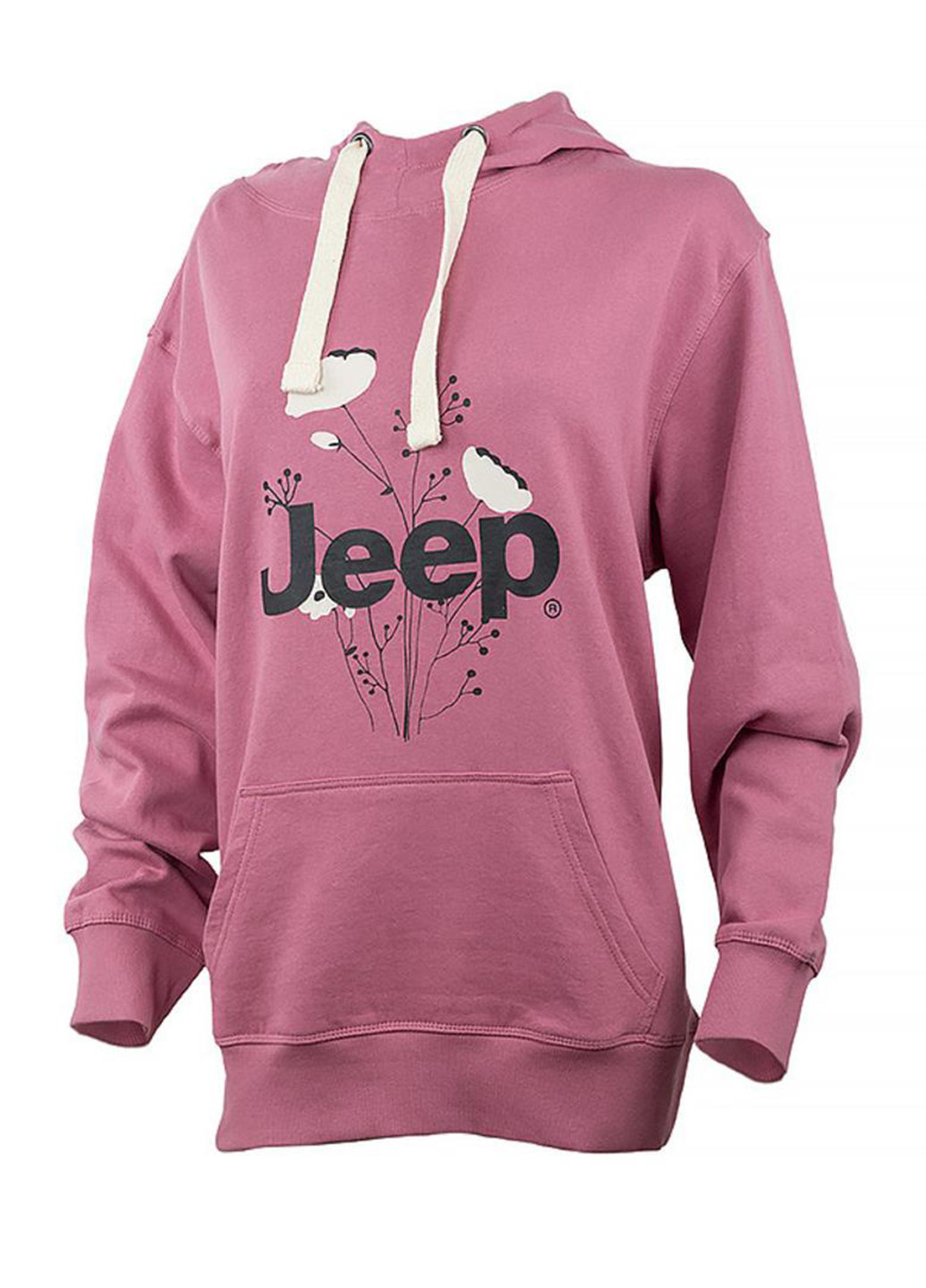 Худи O102606-P490 Jeep Hooded Oversize Sweatshirt Botanical Print (322021342)