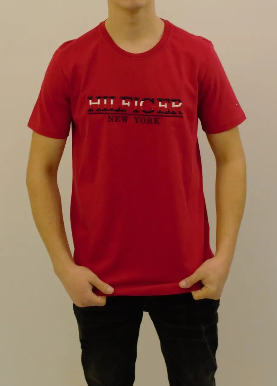 Красная футболка мужская Tommy Hilfiger