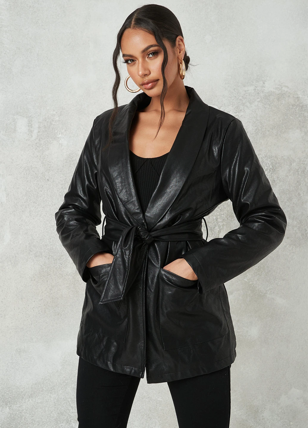 Плащ Missguided на завязках демисезон (260955600)