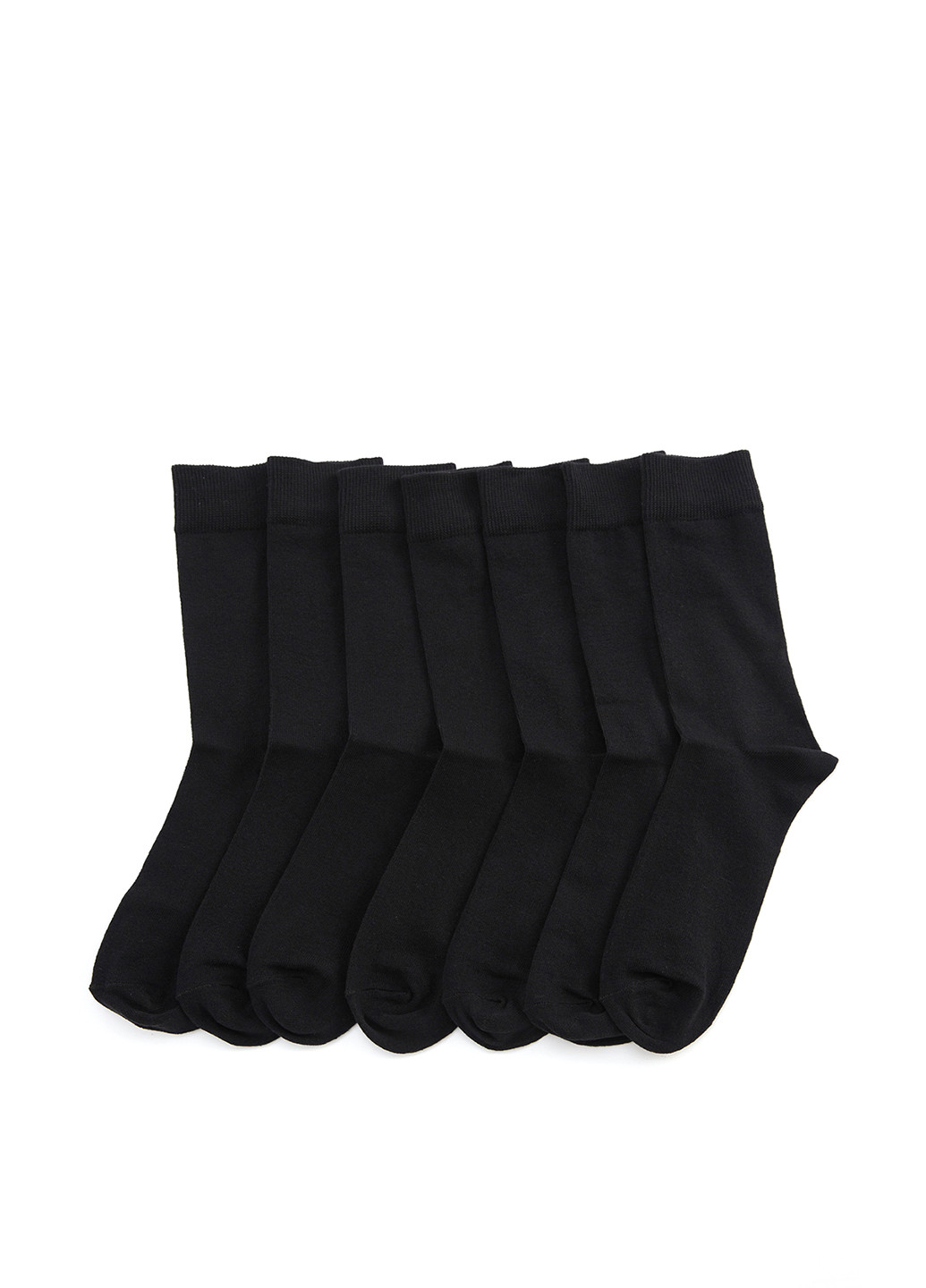 Шкарпетки (7 пар) DeFacto однотонні чорні повсякденні