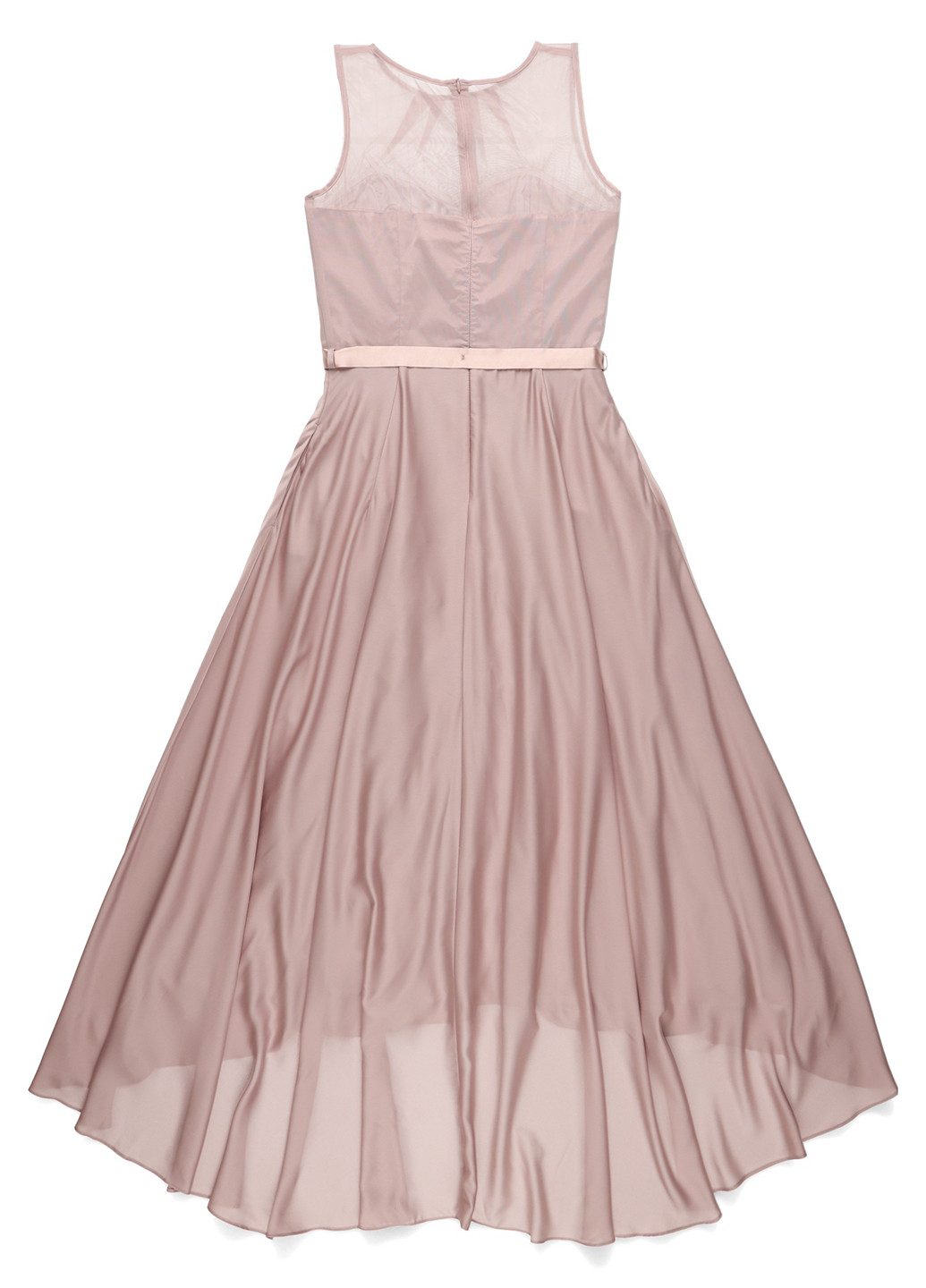 Світло-рожева коктейльна сукня Swing однотонна