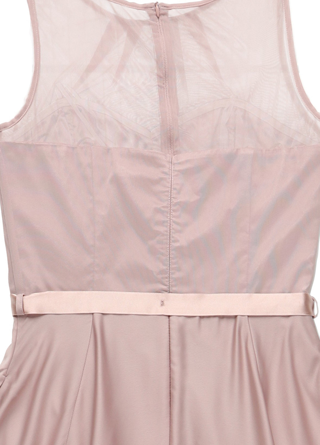 Світло-рожева коктейльна сукня Swing однотонна