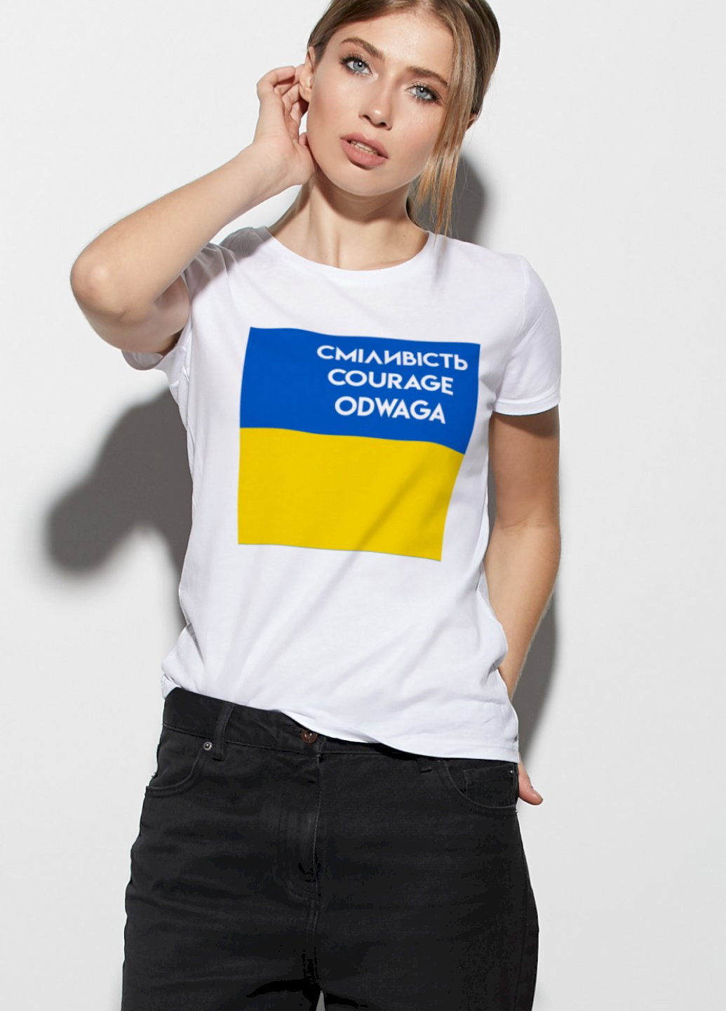 Футболка женская basic /дышащий принт/ YAPPI - (253187157)