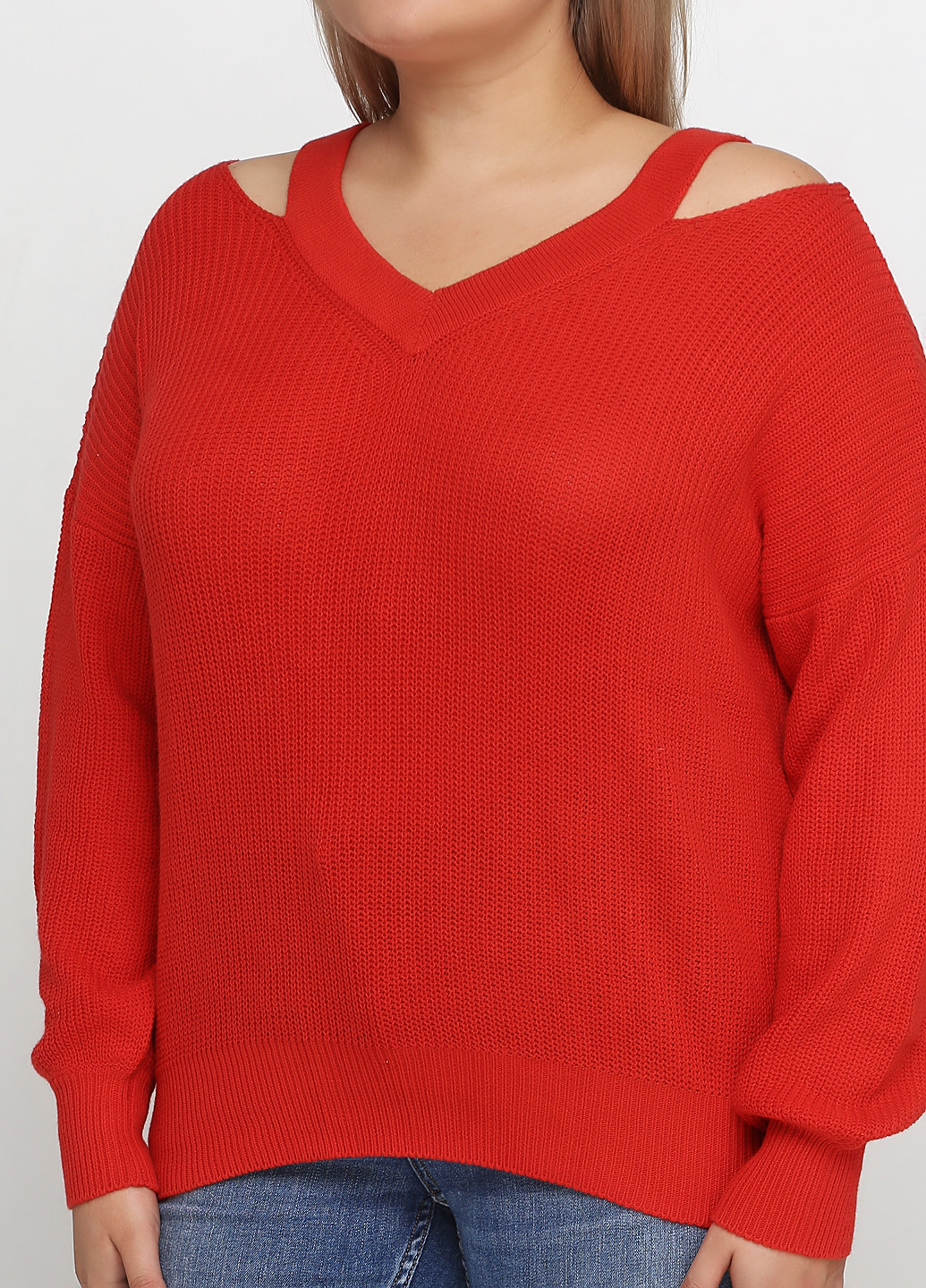 Красный демисезонный пуловер пуловер CHD
