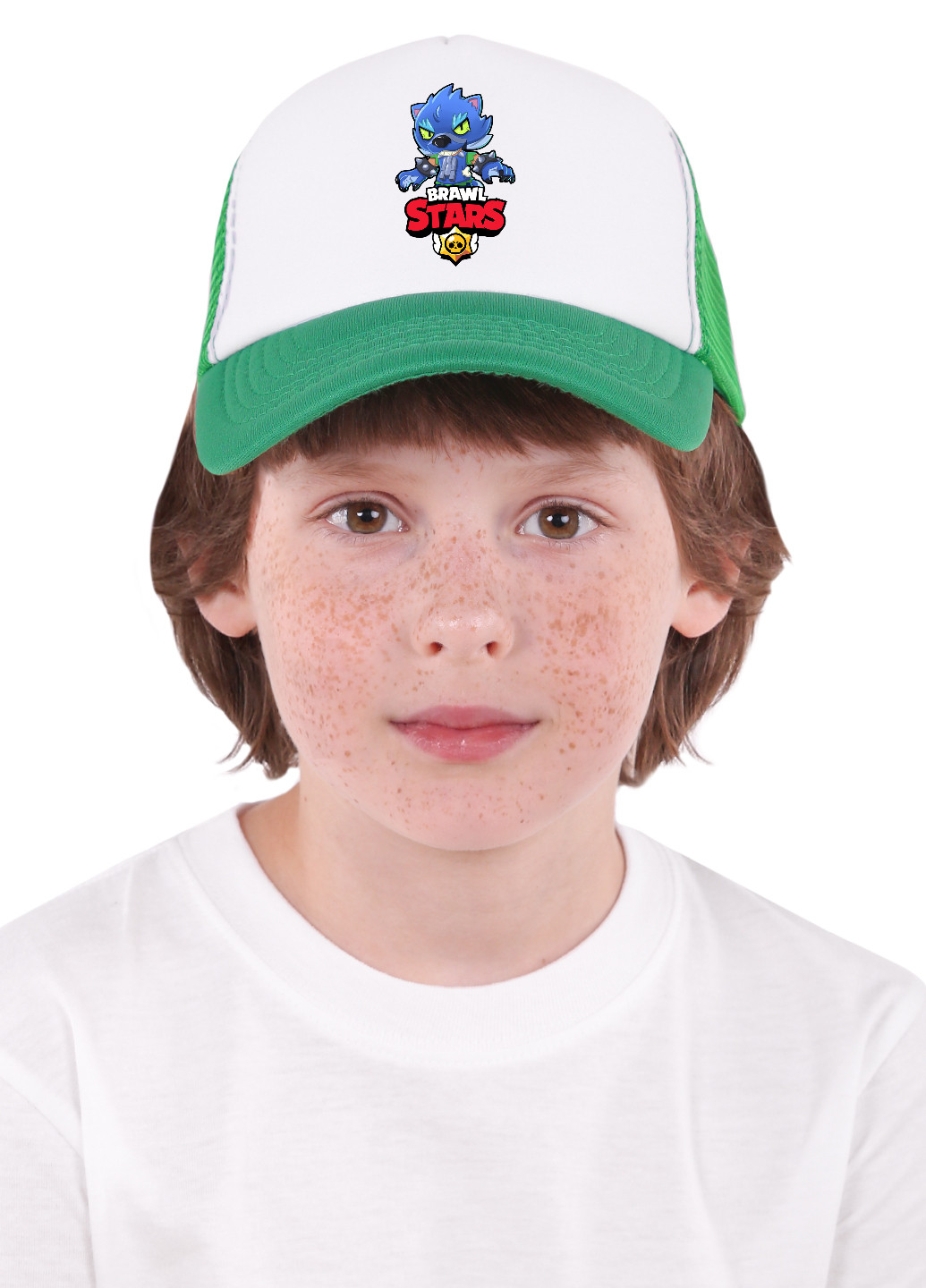 Кепка Тракер детская Леон Волк Бравл Старс (Leon Wolf Werewolf Brawl Stars) (33404-1014) MobiPrint (220769836)