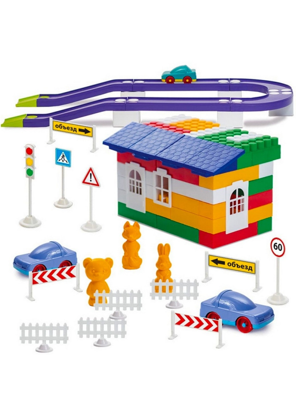 Конструктор детский "Лидер" 57х26х25 см Colorplast (253659816)