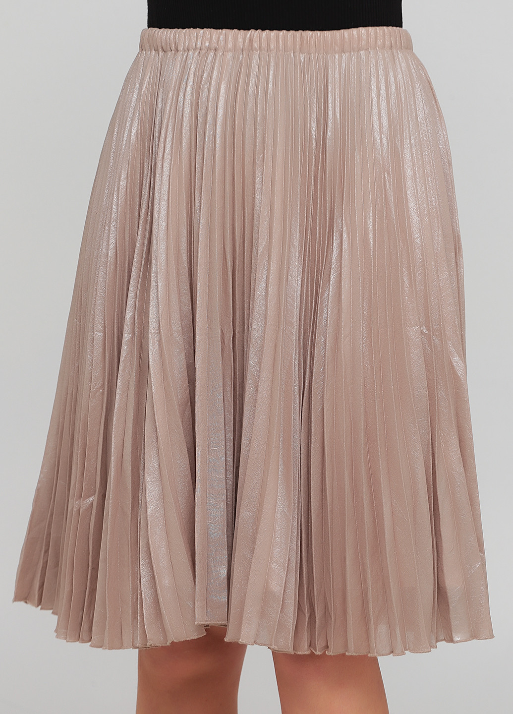 Бежевая кэжуал однотонная юбка Drykorn плиссе