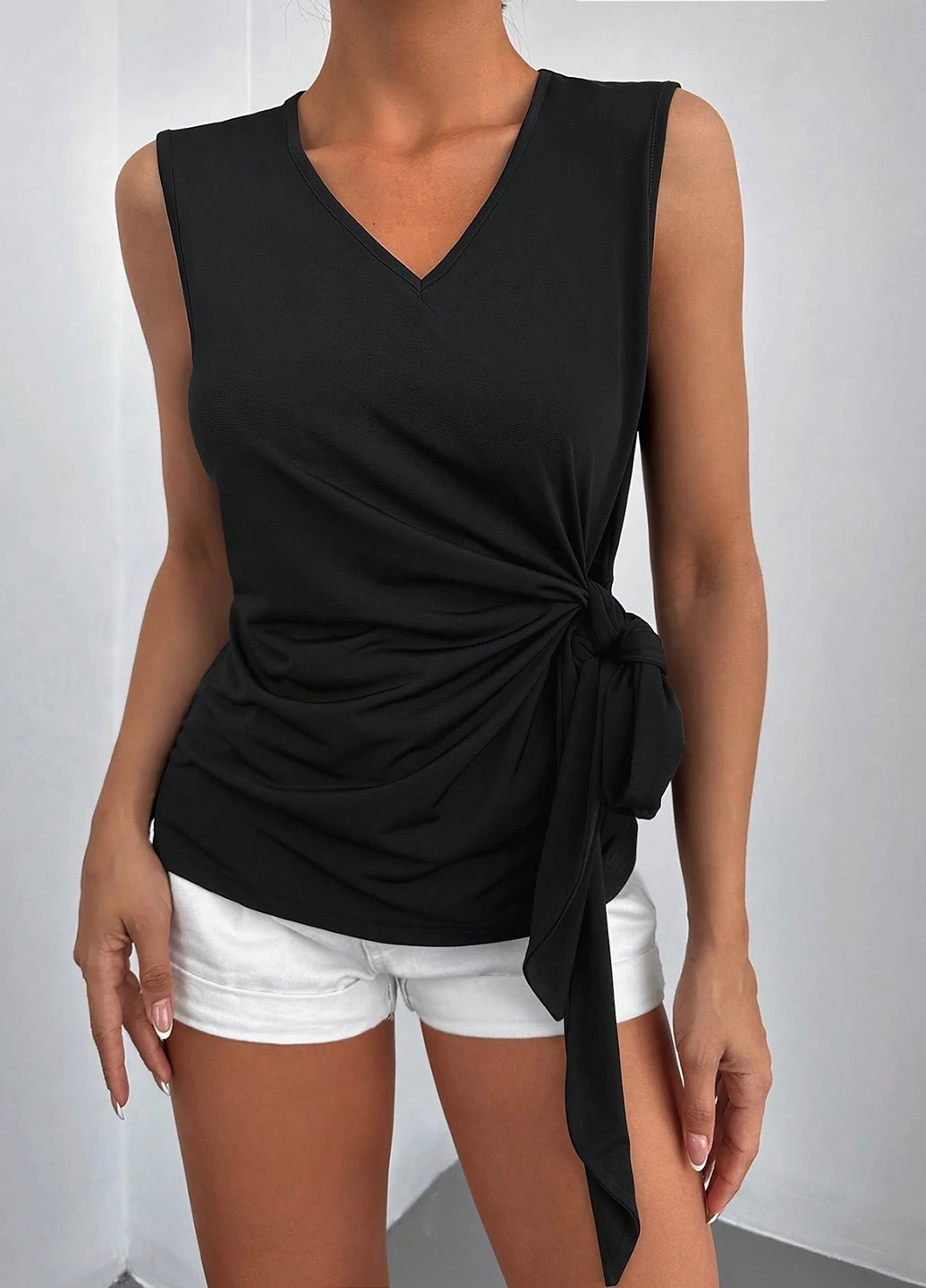 Чорна блуза SHEIN