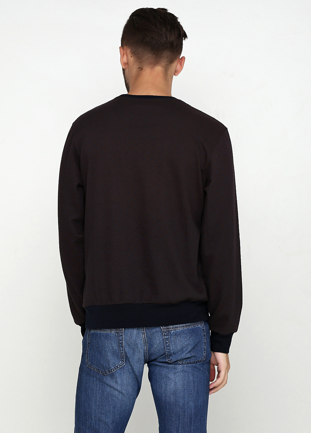 Темно-коричневый демисезонный пуловер пуловер MSY