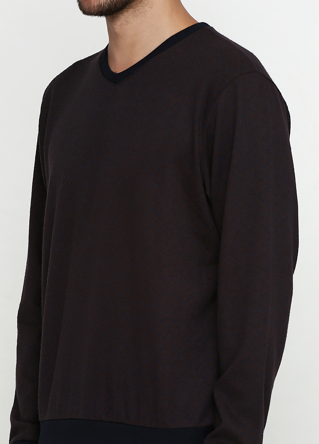 Темно-коричневий демісезонний пуловер пуловер MSY