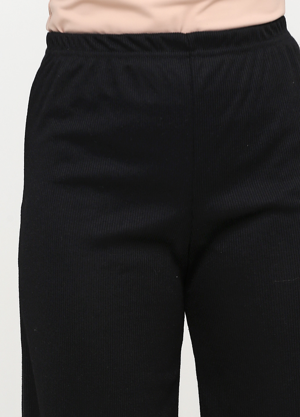 Черные кэжуал демисезонные прямые брюки Boohoo