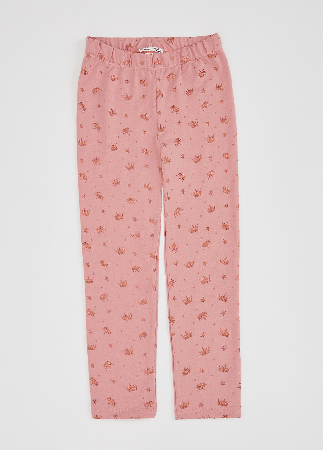 Светло-розовые домашние демисезонные прямые брюки DeFacto