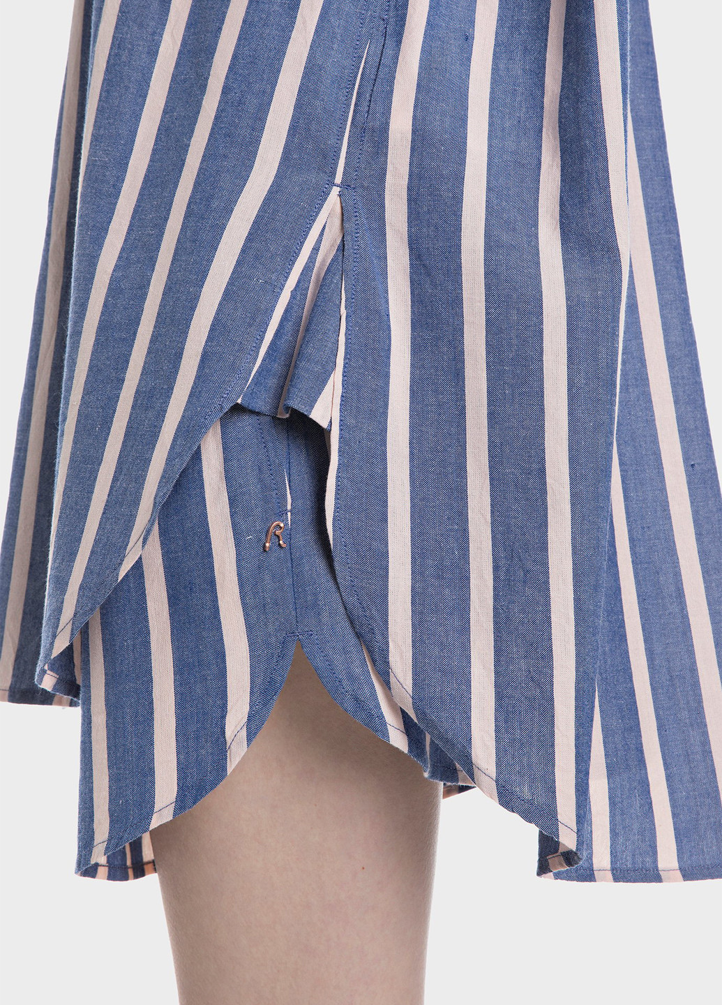 Синяя кэжуал рубашка в полоску Replay