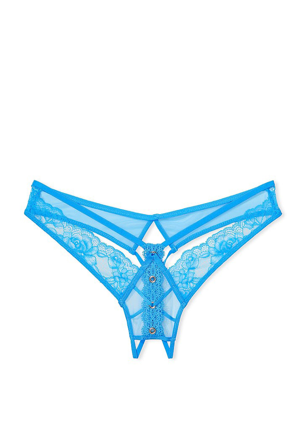 Блакитний демісезонний комплект (бюстгальтер, пояс для панчох, трусики) Victoria's Secret