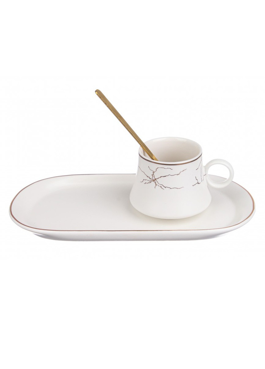 Подарочный набор чашка для эспрессо с блюдцем и ложечкой Prague 11, 80 мл Martel (252567836)